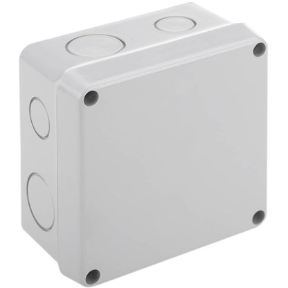 Caja de superficie cuadrada para protección y alojamiento de conexiones eléctricas 100x70x100mm