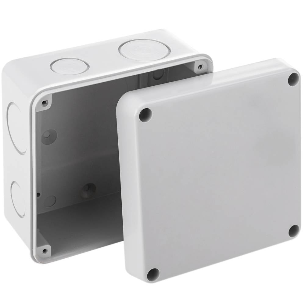 Caja de superficie cuadrada para protección y alojamiento de conexiones eléctricas 100x70x100mm
