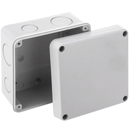 Caja de superficie cuadrada para protección y alojamiento de conexiones eléctricas 100x70x100mm