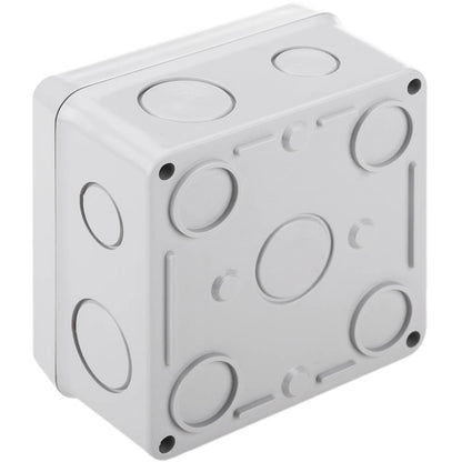 Caja de superficie cuadrada para protección y alojamiento de conexiones eléctricas 100x70x100mm