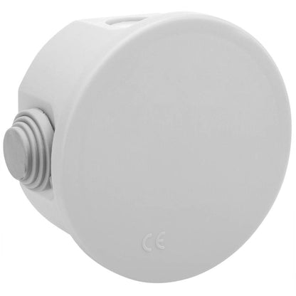 Caja de superficie redonda IP44 libre de halógenos LSZH 70x40mm