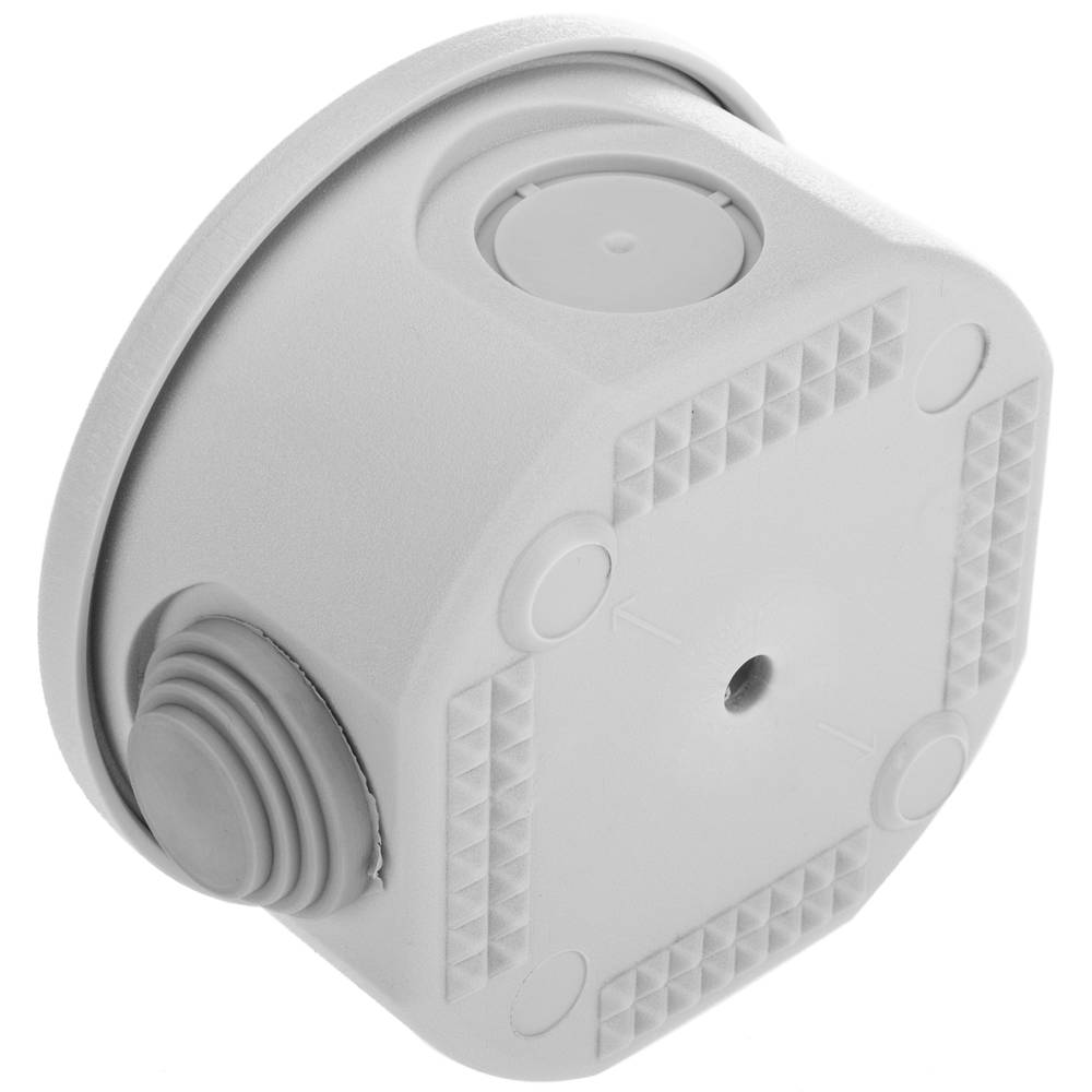Caja de superficie redonda IP44 libre de halógenos LSZH 70x40mm
