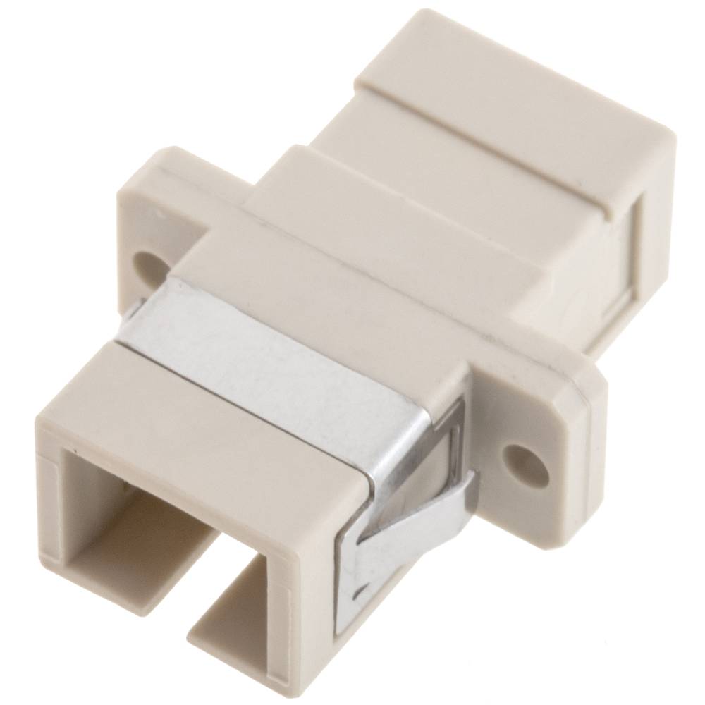 Acoplador de fibra óptica SC a SC multimodo simplex