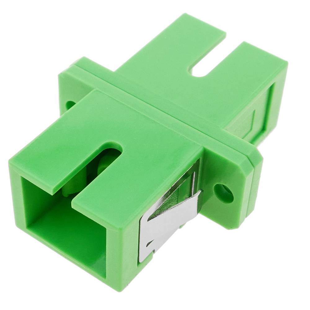 Acoplador de fibra óptica SC/APC a SC/APC monomodo símplex