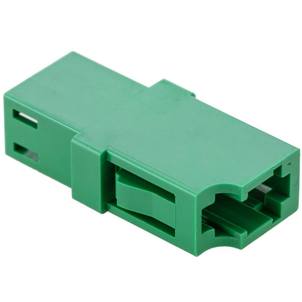 Acoplador de fibra óptica LC/APC a LC/APC monomodo simplex