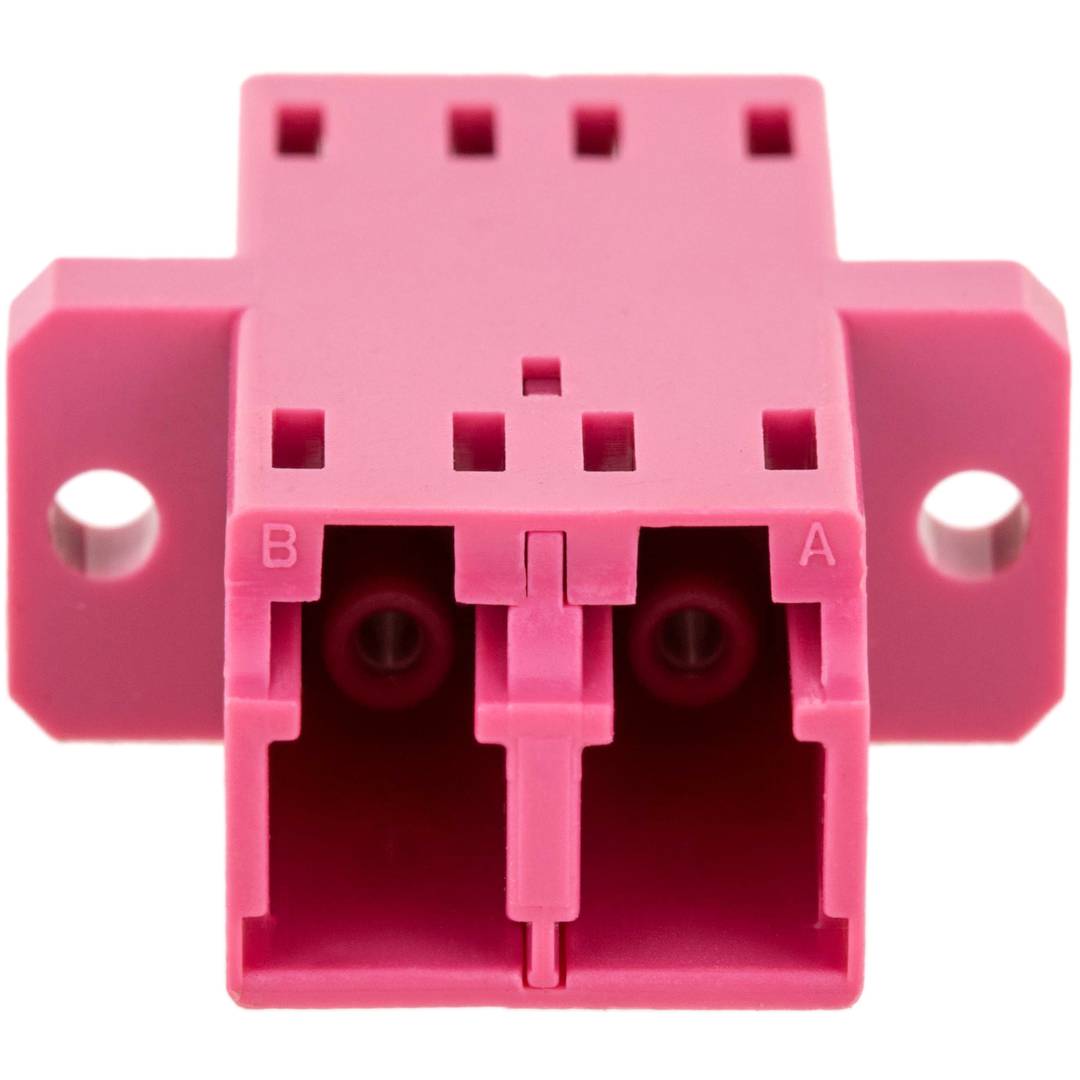 Acoplador de fibra óptica LC/UPC a LC/UPC multimodo OM4 dúplex