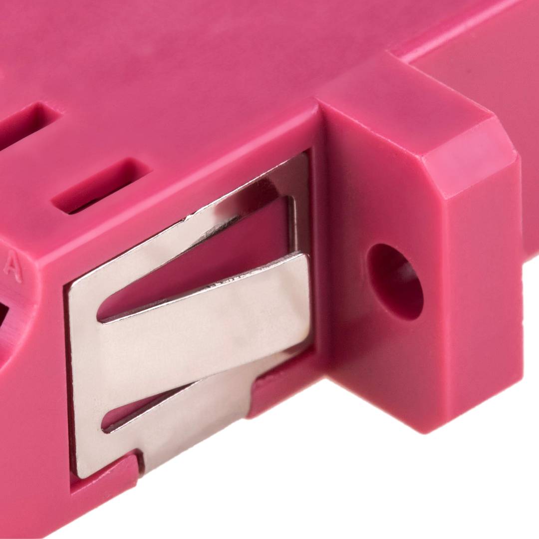 Acoplador de fibra óptica LC/UPC a LC/UPC multimodo OM4 dúplex