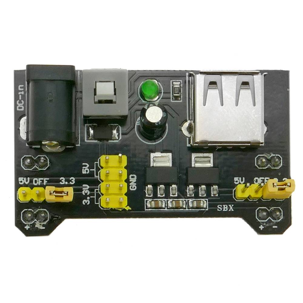 Fuente de alimentación de 3.3V-5V para circuito impreso MB102