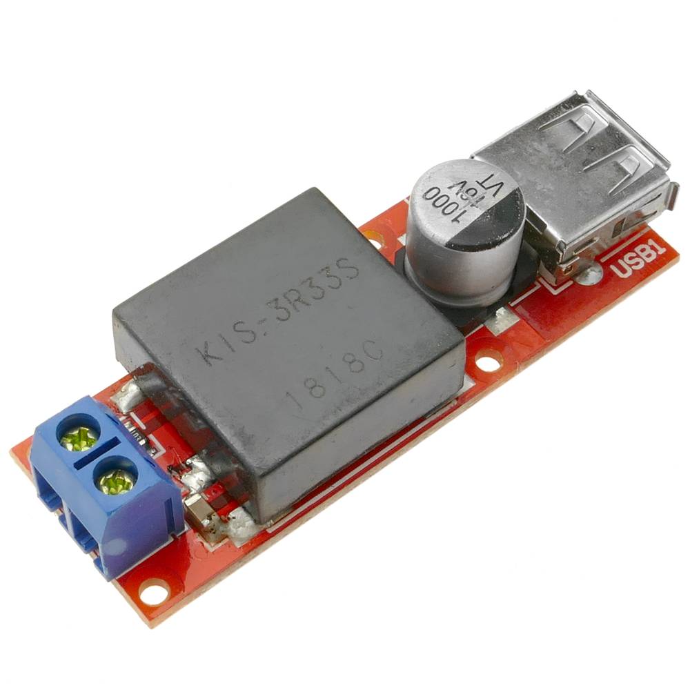 Fuente de alimentación DC-DC 7-24V a 5V de 3A con USB KIS3R33S DW-0397