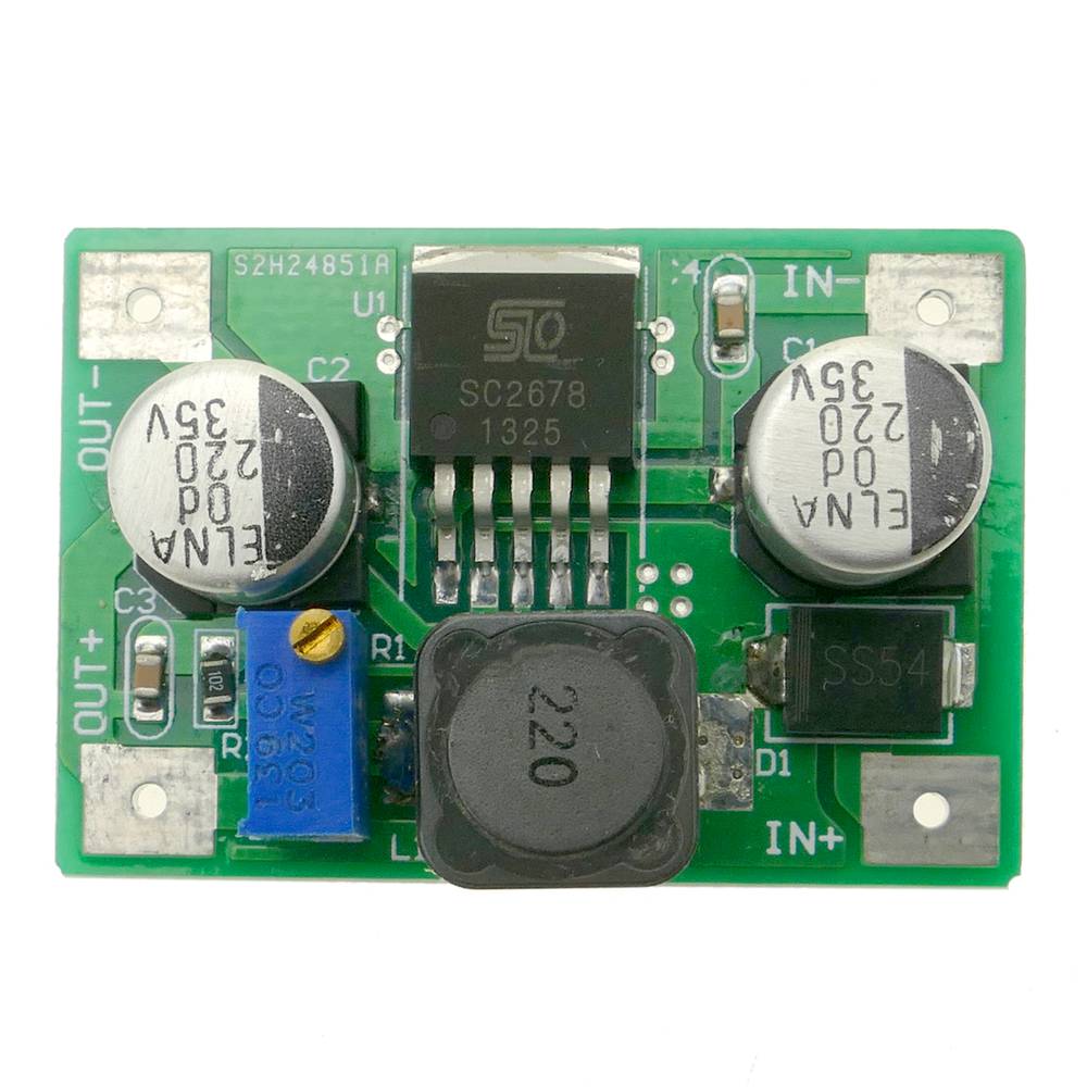 Fuente de alimentación DC-DC de 3.6-24V a 0.8-20V con conversor de voltaje ajustable DW-0411