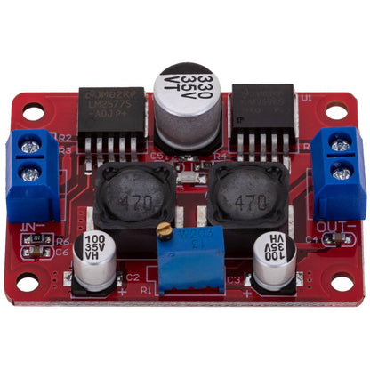 Fuente de alimentación DC-DC 3.5-28V a 1.25-26V con conversor de voltaje LM2596S LM2577S DW-0390
