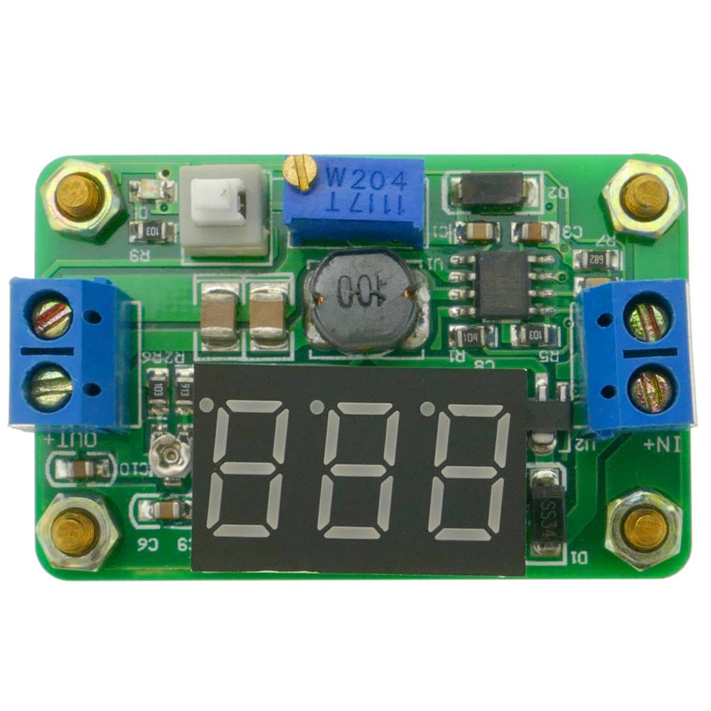 Fuente de alimentación DC-DC de 4.5-24V a 0.93-20V de 2A con visor LCD DW-0419