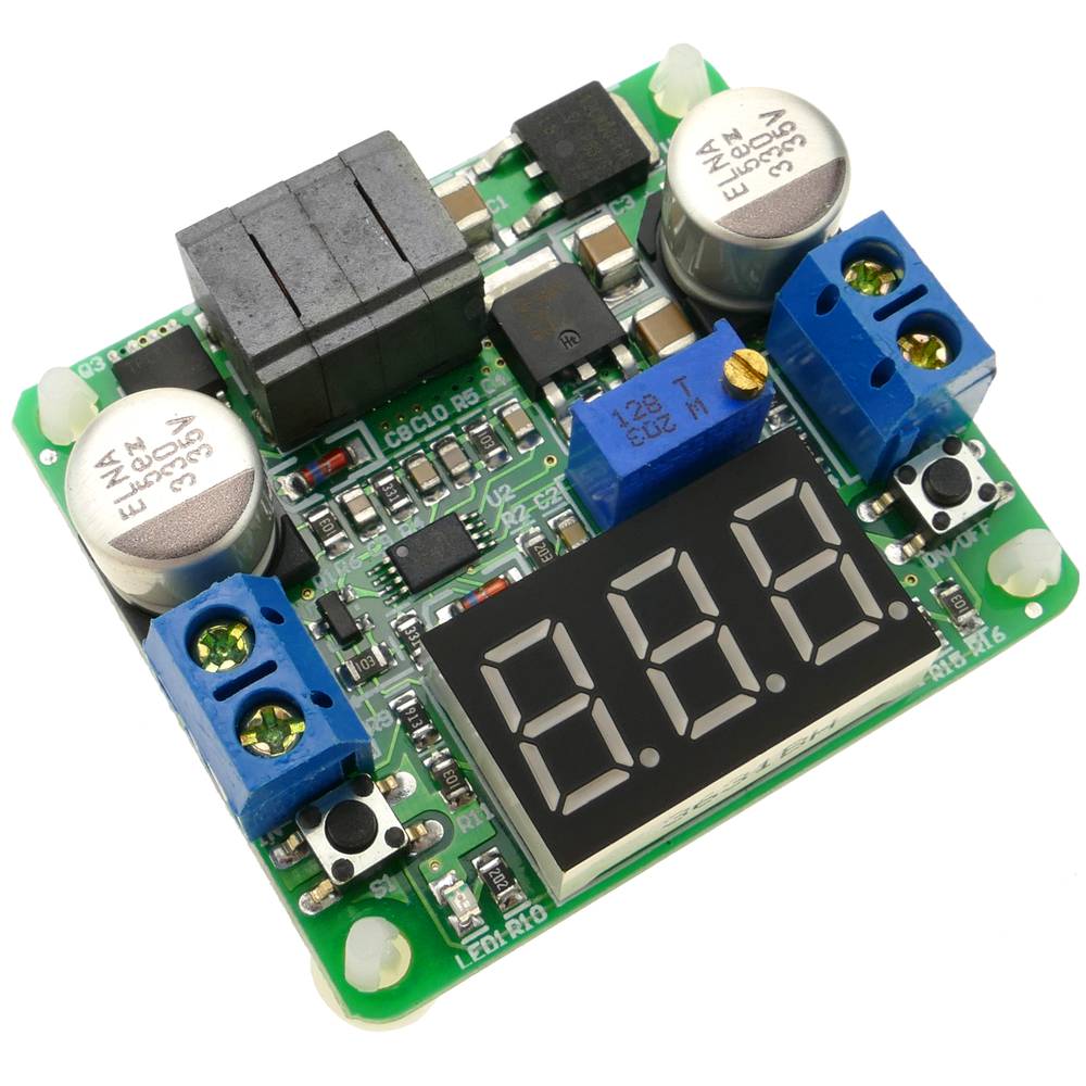 Fuente de alimentación DC-DC con visor LCD LM2577 LM2596 DW-0382