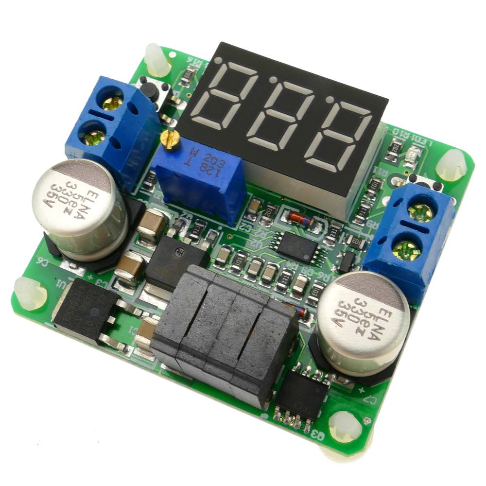Fuente de alimentación DC-DC con visor LCD LM2577 LM2596 DW-0382