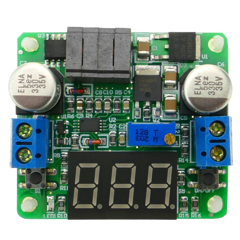 Fuente de alimentación DC-DC con visor LCD LM2577 LM2596 DW-0382