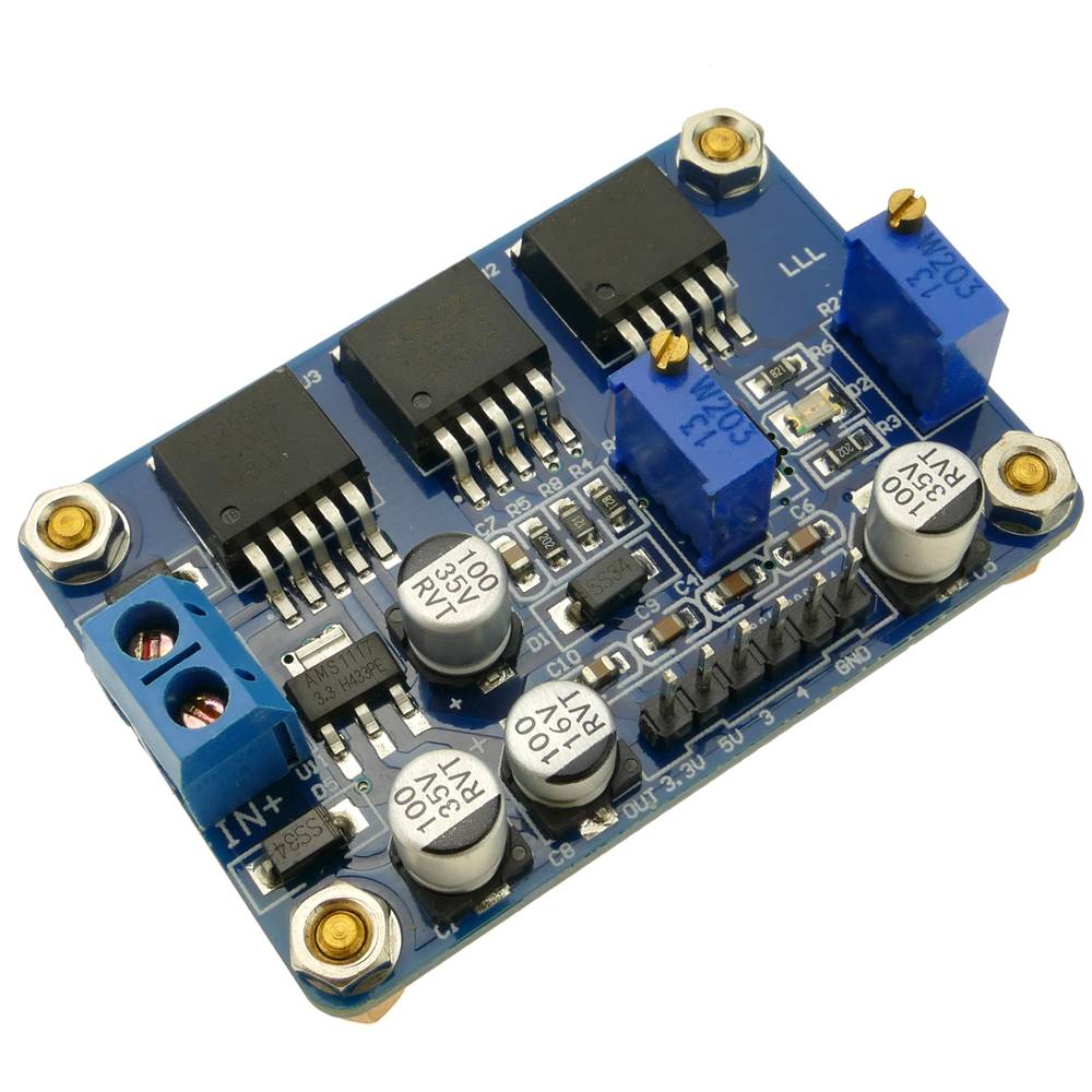 Fuente de alimentación DC de 6.5-22V a 3.3-5V con conversor ajustable DW-0412