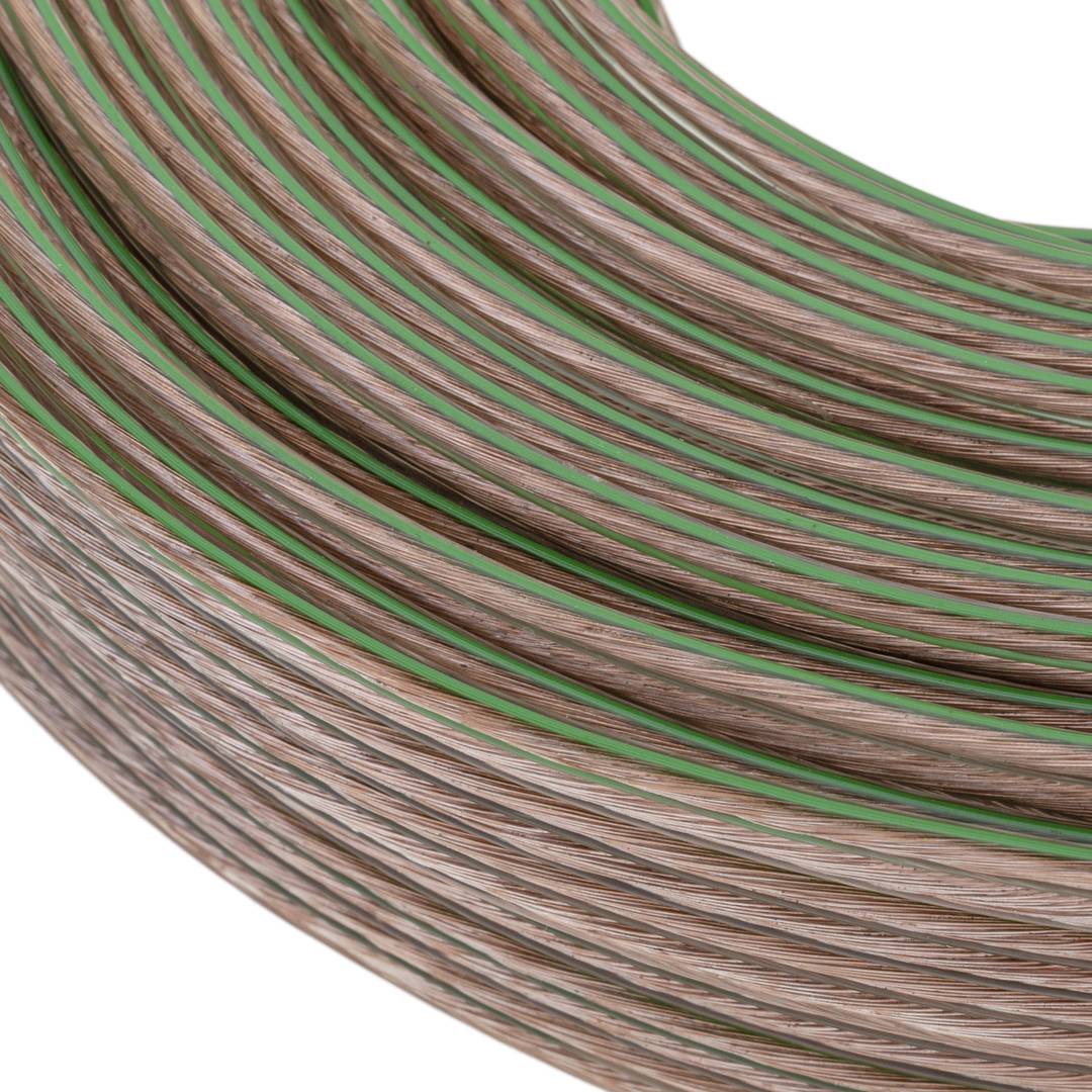 Bobina de Cable de altavoz de 2x0.5 de 50 metros transparente con indicador de polaridad