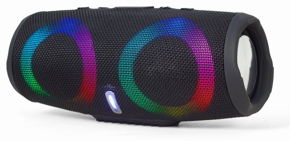 Gembird SPK-BT-LED-02 altavoz portatil o de fiesta Altavoz monofonico portatil Negro 10 W