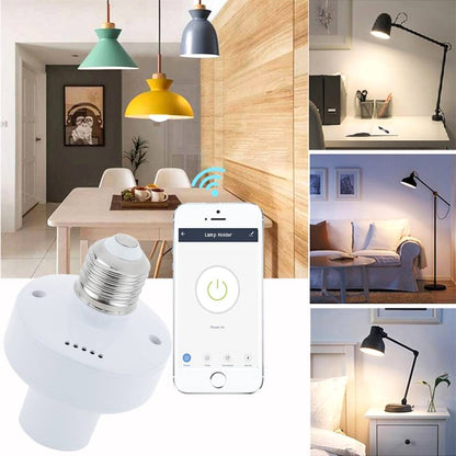 Portalámparas Inteligente WiFi E27 compatible con Google Home, Alexa y IFTTT