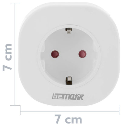 Enchufe inteligente 10A 2200W WiFi Blanco compatible con Google Home, Alexa y IFTTT