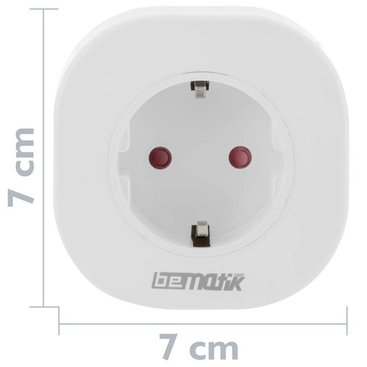 Enchufe inteligente 10A 2200W WiFi Blanco compatible con Google Home, Alexa y IFTTT