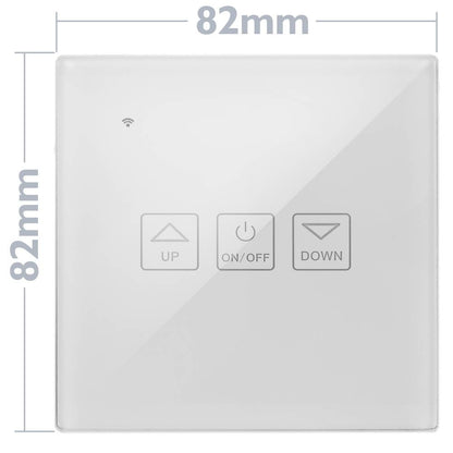 Interruptor inteligente táctil regulable en color blanco compatible con Google Home, Alexa y IFTTT
