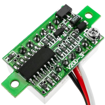 Visor LCD de 3 dígitos verde y con voltímetro 0-100VDC