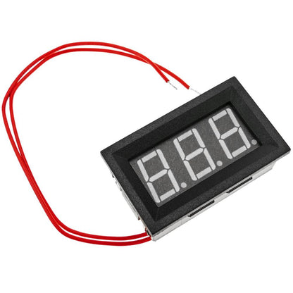 Visor LCD de 3 dígitos azul y con voltímetro 60-500V con marco