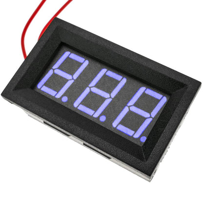 Visor LCD de 3 dígitos azul y con voltímetro 60-500V con marco