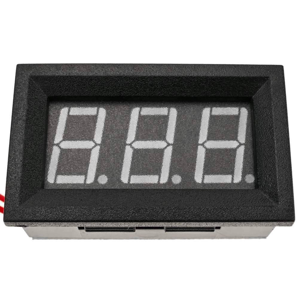 Visor LCD de 3 dígitos azul y con voltímetro 60-500V con marco