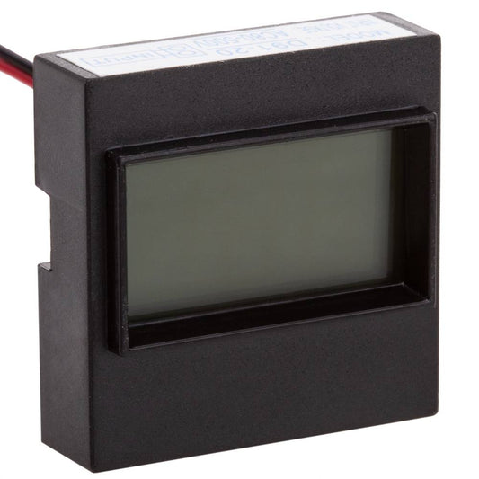 Visor LCD de 3 dígitos y con voltímetro 80-500V para panel negro 40x40x12mm