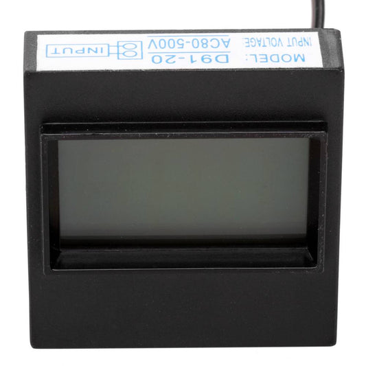 Visor LCD de 3 dígitos y con voltímetro 80-500V para panel negro 40x40x12mm