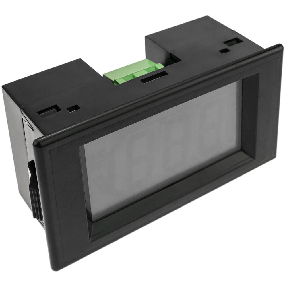 Visor LCD de 3 dígitos y con voltímetro 80-500V para panel negro 79x32x43mm