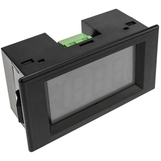 Visor LCD de 3 dígitos y con voltímetro 80-500V para panel negro 79x32x43mm