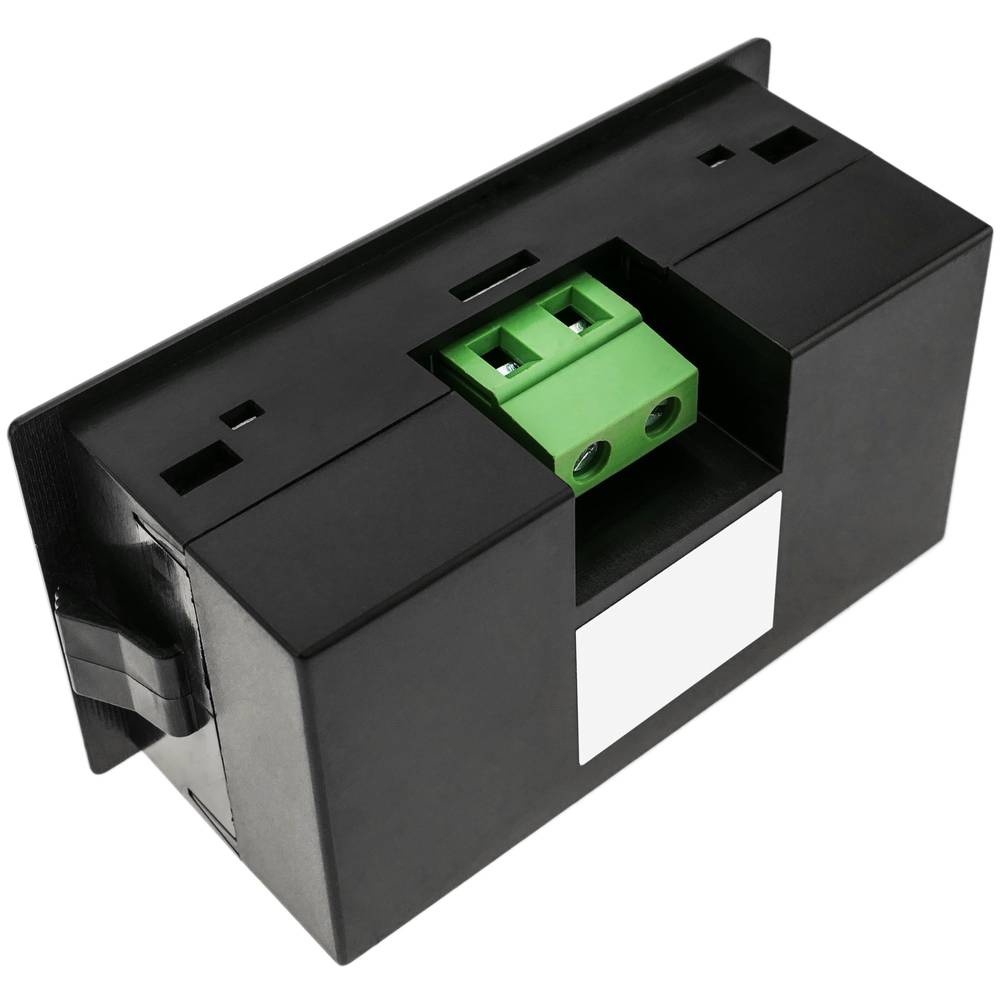 Visor LCD de 3 dígitos y con voltímetro 80-500V para panel negro 79x32x43mm