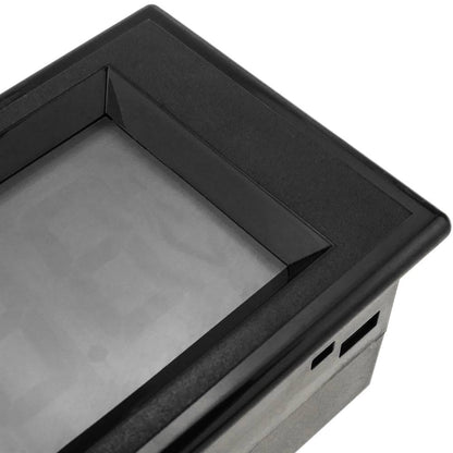 Visor LCD de 3 dígitos y con voltímetro 80-500V para panel negro 79x32x43mm