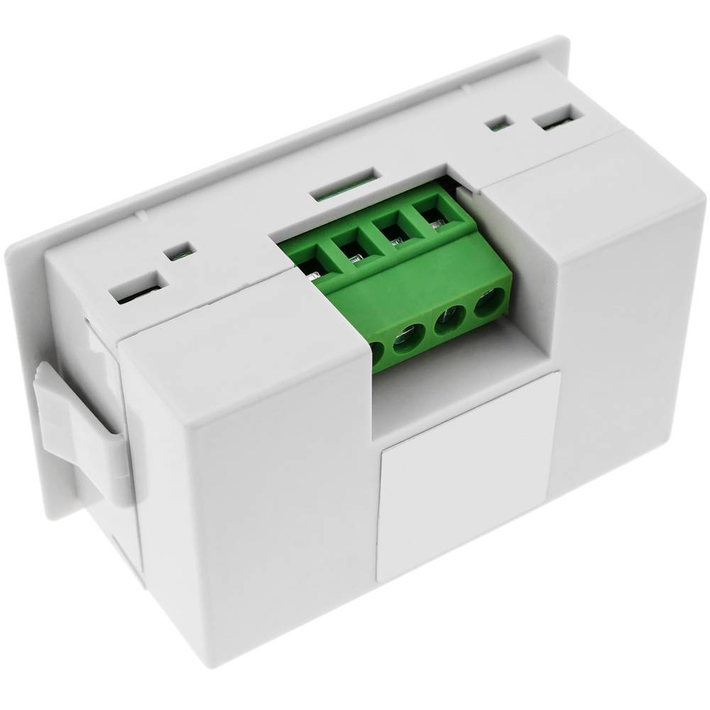 Visor LCD de 3 dígitos y con amperímetro 0 - 1.999 A para panel blanco