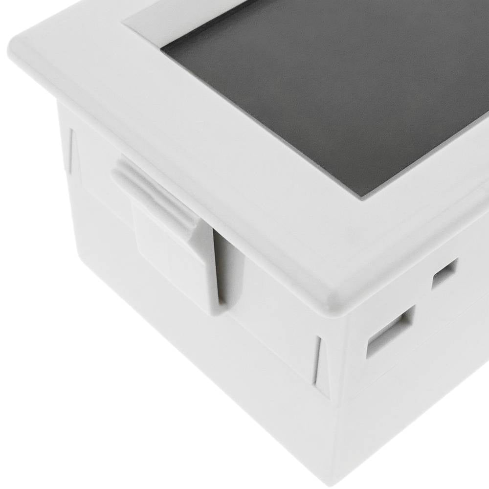 Visor LCD de 3 dígitos y con amperímetro 0 - 1.999 A para panel blanco