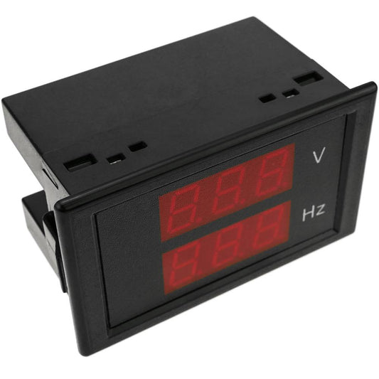 Visor LCD de 3 dígitos y con voltímetro 80-300VAC 200-450VDC 45-65Hz para panel negro