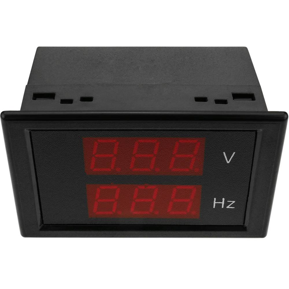 Visor LCD de 3 dígitos y con voltímetro 80-300VAC 200-450VDC 45-65Hz para panel negro