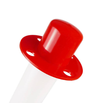 Poste separador de cadena para gestión de colas 31x91 cm blanco rojo 2 unidades