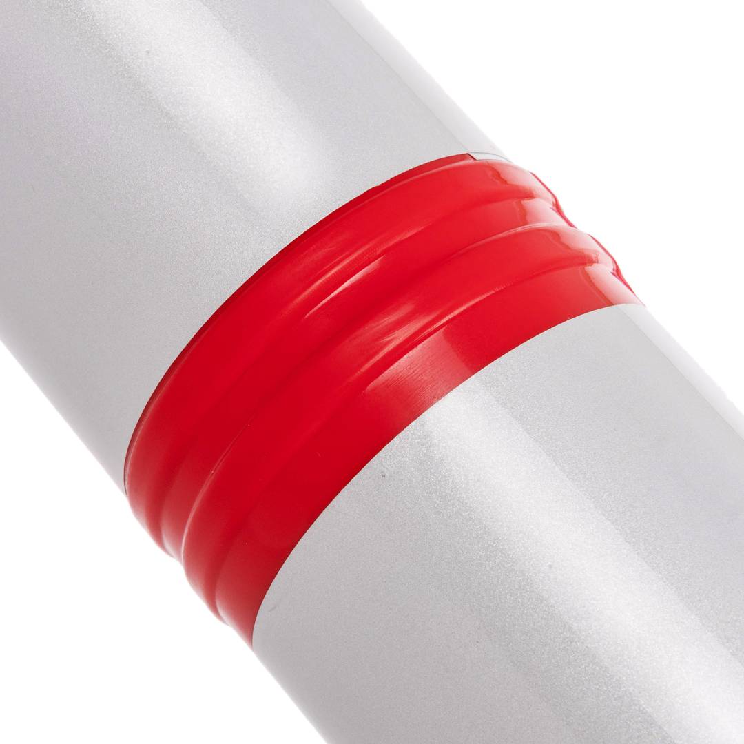 Poste separador de cadena para gestión de colas 35 x 105 cm blanco rojo