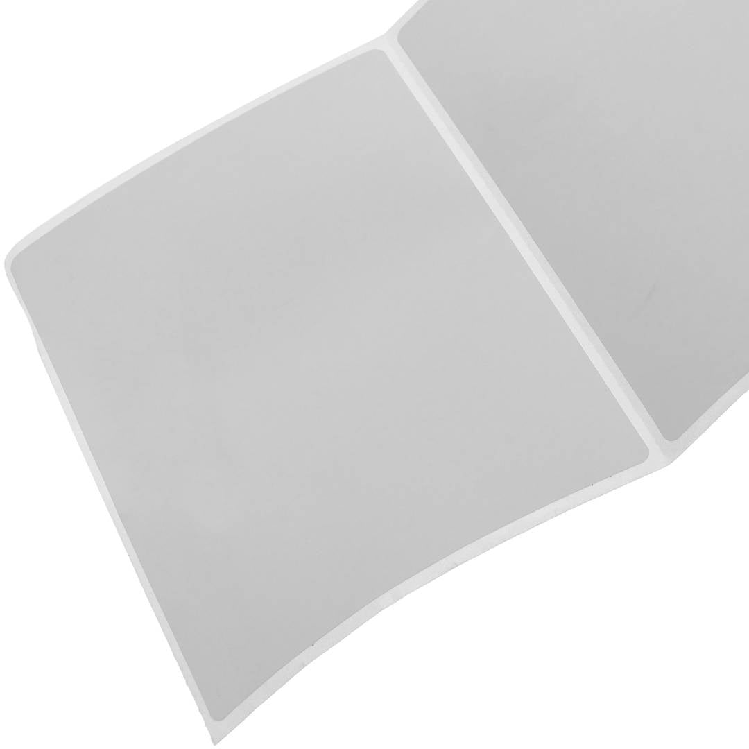 Rollo bobina de 1200 etiquetas adhesivas para impresora térmica directa 101.6x101.6mm 8 unidades