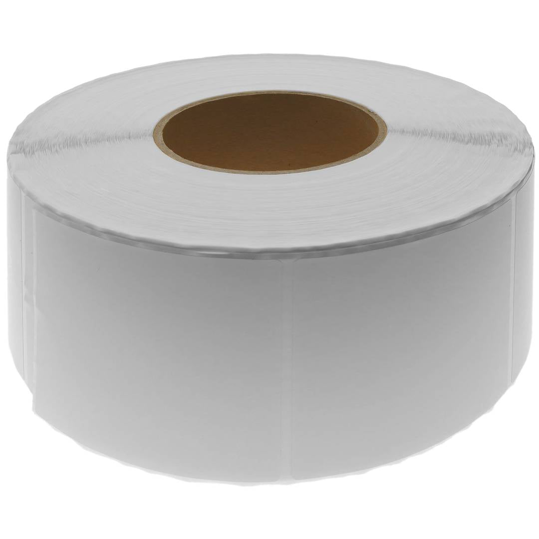 Rollo bobina de 1200 etiquetas adhesivas para impresora térmica directa 101.6x101.6mm 8 unidades