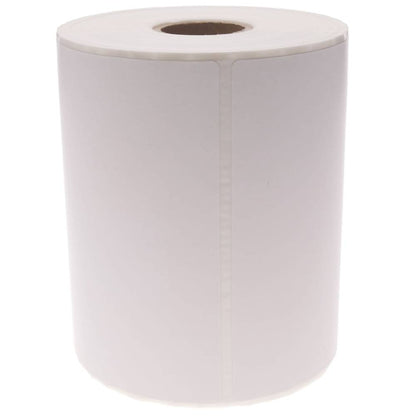 Rollo bobina de 300 etiquetas adhesivas para impresora transferencia térmica 101.6x127mm 20 unidades