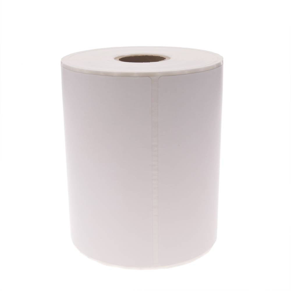 Rollo bobina de 300 etiquetas adhesivas para impresora transferencia térmica 101.6x127mm 20 unidades