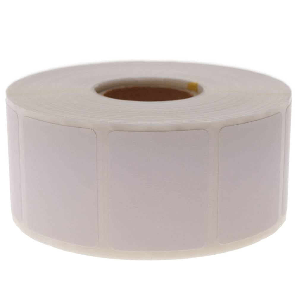 Rollo bobina de 1200 etiquetas adhesivas para impresora transferencia térmica 31.75x25.4mm 100 unida