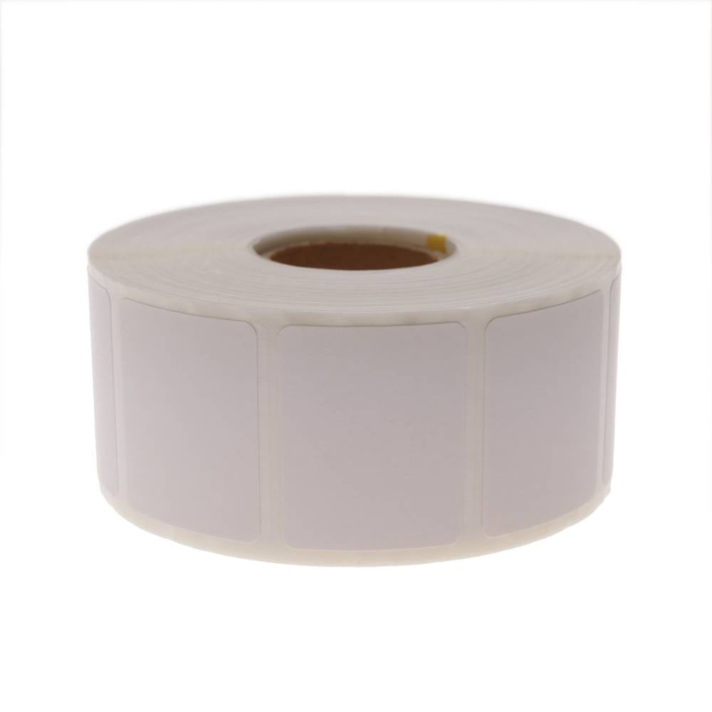 Rollo bobina de 1200 etiquetas adhesivas para impresora transferencia térmica 31.75x25.4mm 100 unida