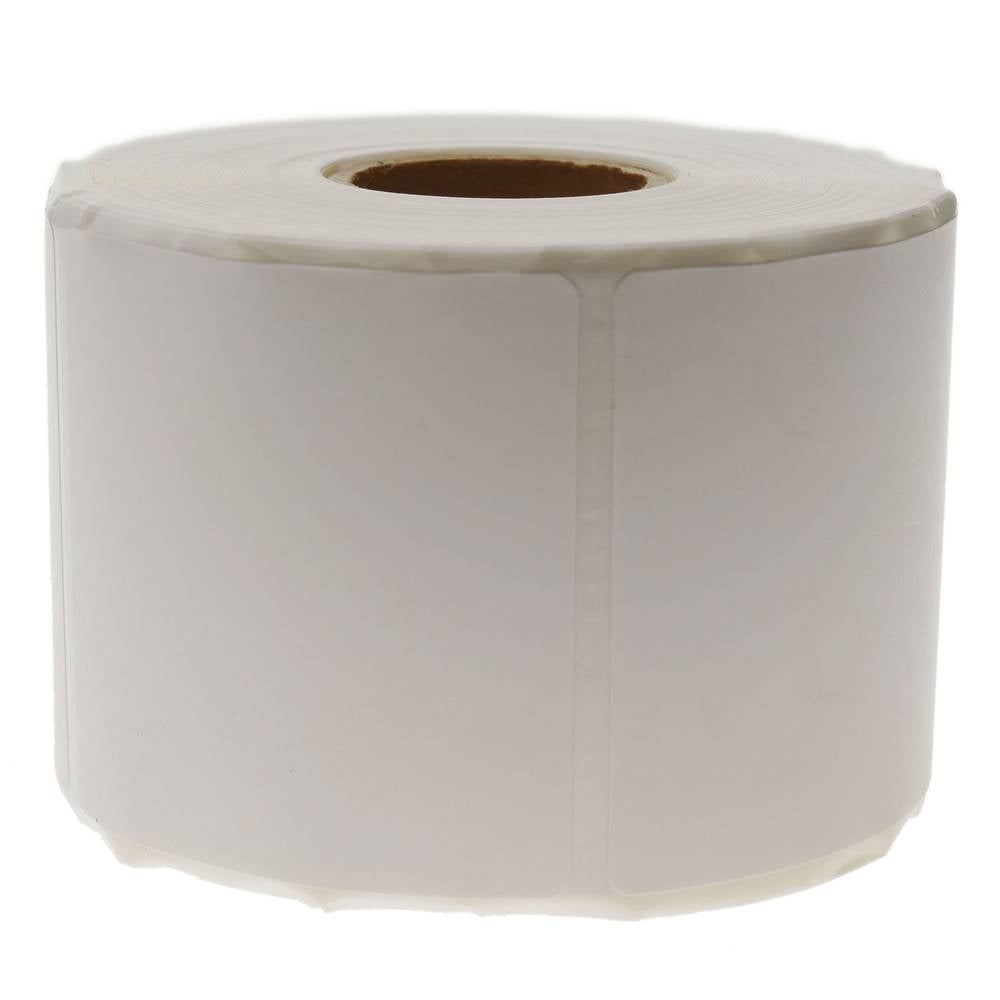 Rollo bobina de 600 etiquetas adhesivas para impresora transferencia térmica 50.8x50.8mm 50 unidades
