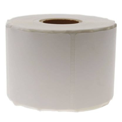 Rollo bobina de 600 etiquetas adhesivas para impresora transferencia térmica 50.8x50.8mm 50 unidades